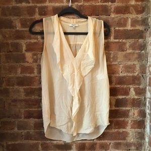 Clean Out Sale! Silk Aritzia Ruffle Blouse